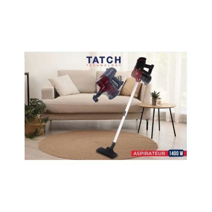 Aspirateur filaire à main - TATCH - 1400W - Technologie Bagless - Filtre HEPA - 2L de capacité
