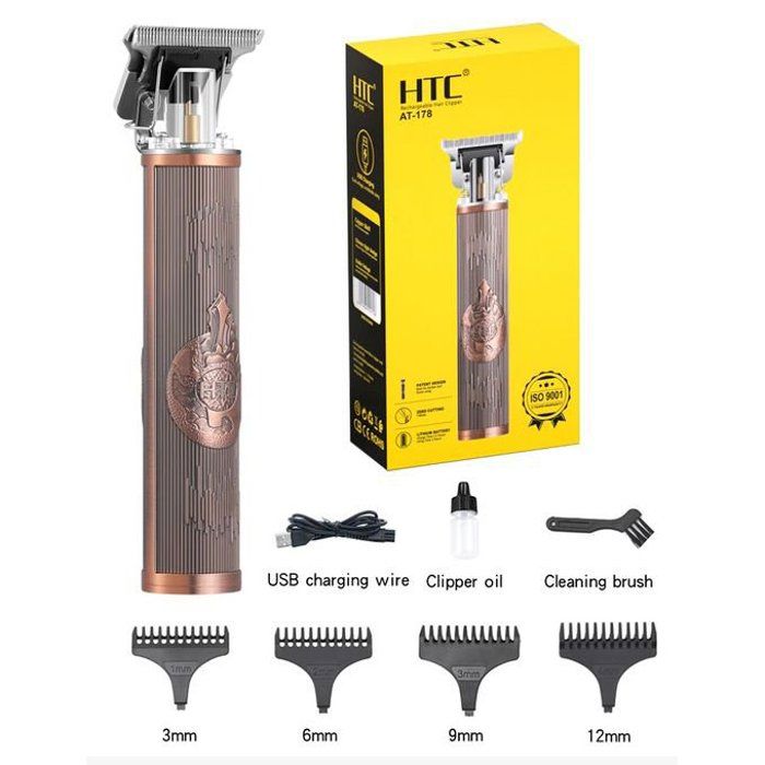 Htc Tondeuse Rechargable zero Cheveux Barbe Rechargeable at- 178