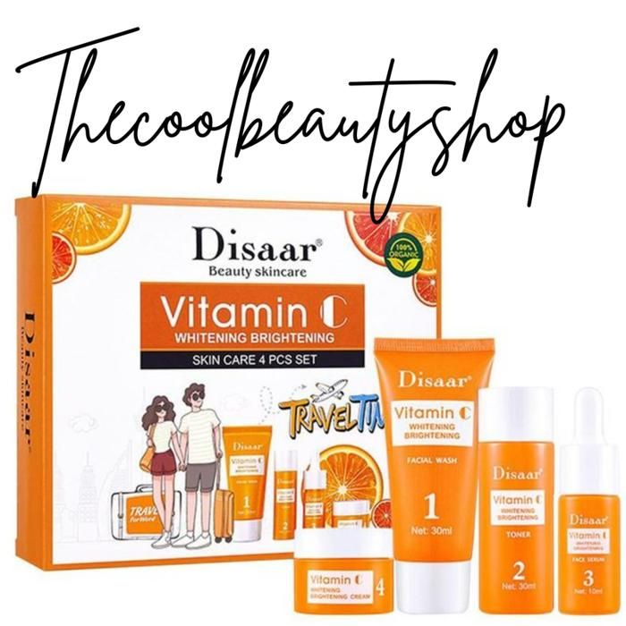 Pack soins visage - DISAAR - Vitamine C - Acide hyaluronique - Hydratant - Anti-âge