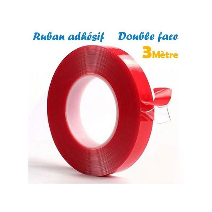 Ruban adhésif double face transparent 3m pour voiture 5m