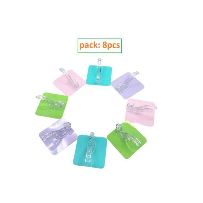 Lot de 16 crochets de suspension muraux adhésifs