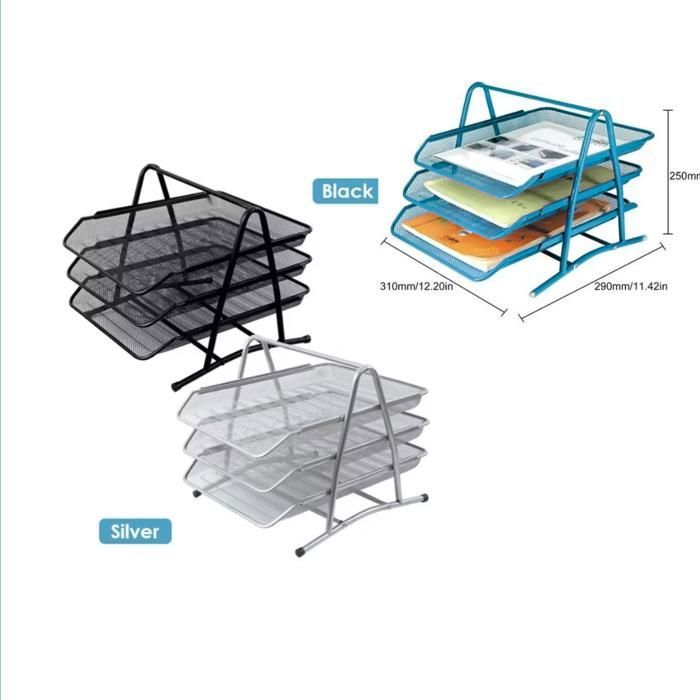 Organisateurs de bureau en maille métallique (x5)(Couleur aléatoire)