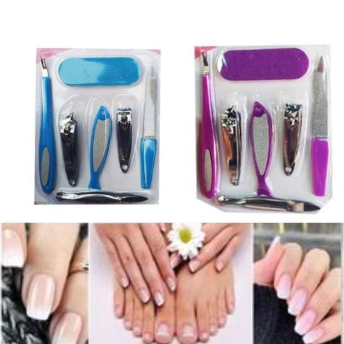 Kit manucure pédicure 7 pièces (Couleur aléatoire)