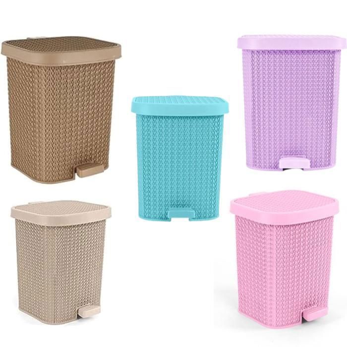 Poubelle à pédales élégante 10l cuisine organisée (Couleur aléatoire)