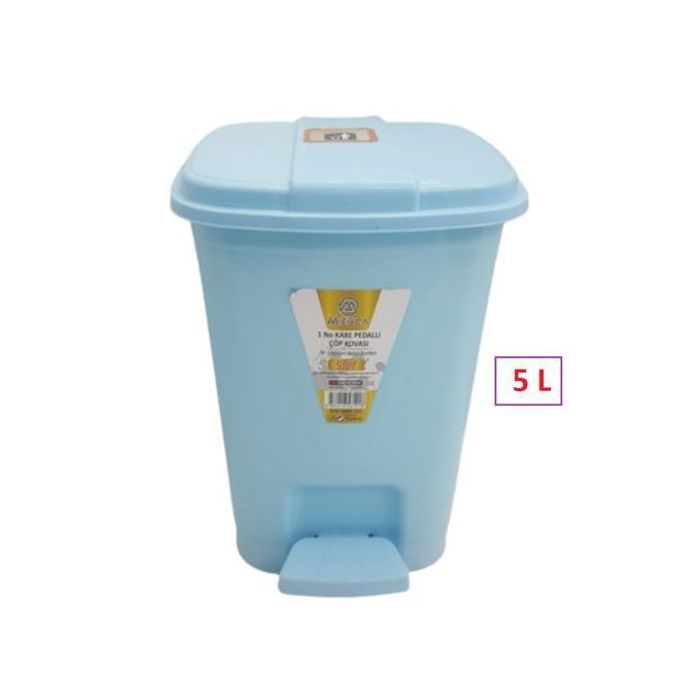 Poubelle en plastique de 5l de turquie avec pédale pour studio