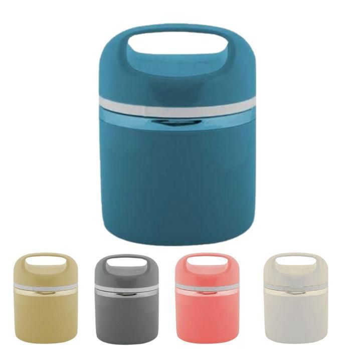Lunch box isotherme portable en acier inoxydable, récipient alimentaire isolant (Couleur aléatoire)