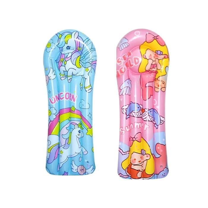 Matelas gonflable flottant coloré pour garçon et fille (Couleur aléatoire)