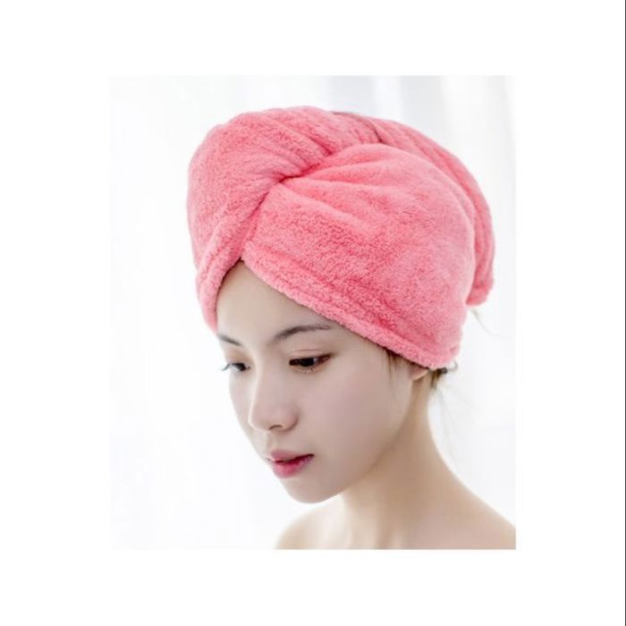 Serviette de bain en microfibre avec bouton (couleur aléatoire)