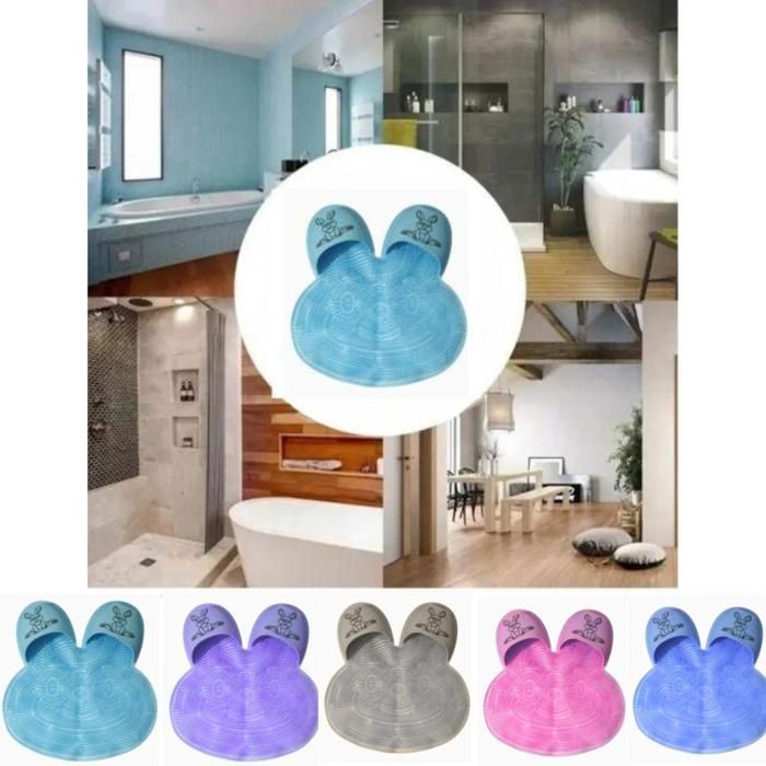 Tapis de massage lapin silicone (Couleur aléatoire)