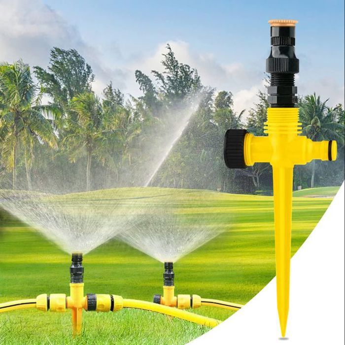 Système d'irrigation automatique à 360° pour jardin et pelouse