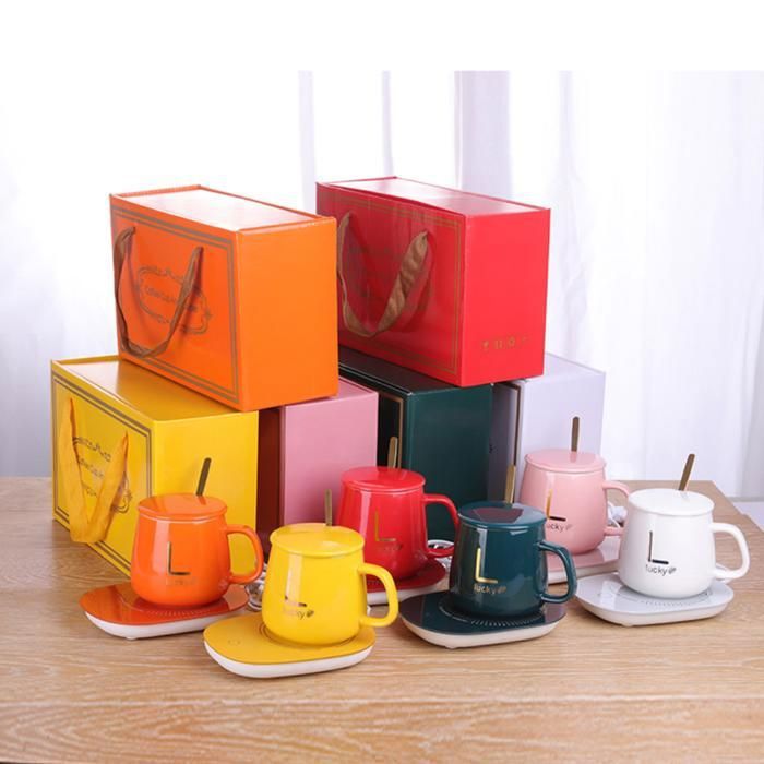 Tasse à café chauffante lucky (Couleur aléatoire)