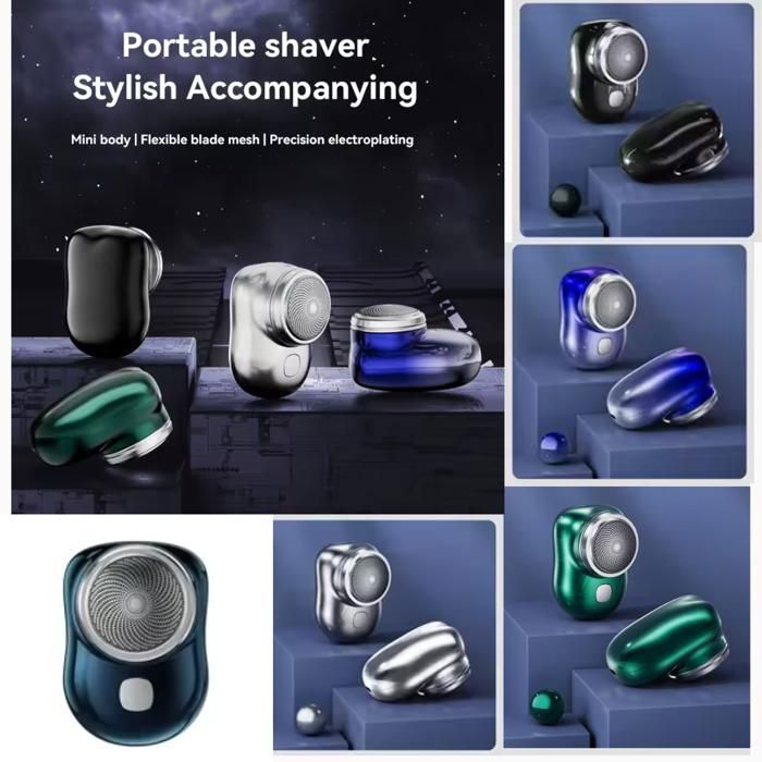 Rasoir electrique portable rechargeable homme (Couleur aléatoire)