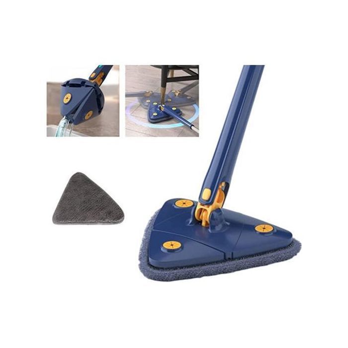 Vadrouille triangulaire rotative à compression d'eau automatique couleur aléatoire