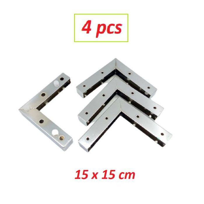 Pieds de meuble diy argentés 4 pcs