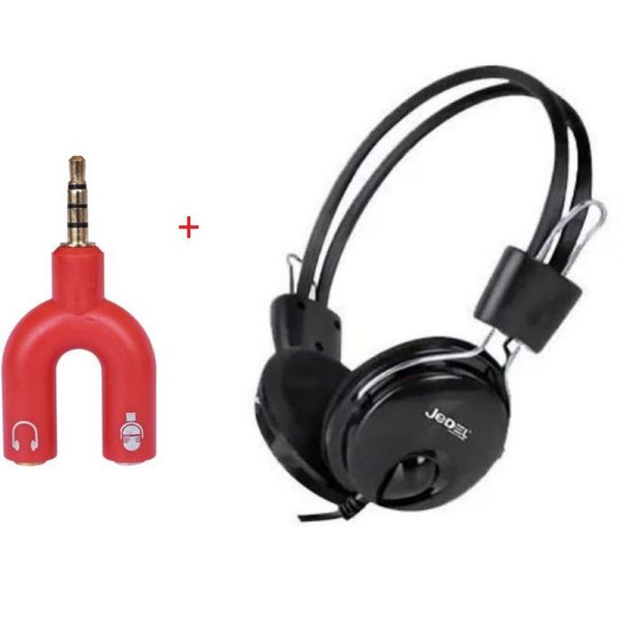 Jedel casque filaire stéréo,casque avec microphone