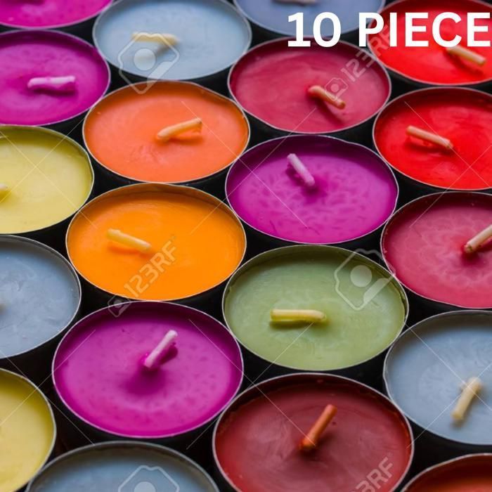 10 pièces bougies parfumées melone, ensemble bougie cadeaux bougies décoration, anniversaire noël (Couleur aléatoire)