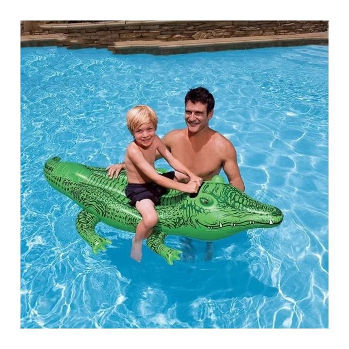 Jouet gonflables flottants en forme de crocodile pour enfants et adultes