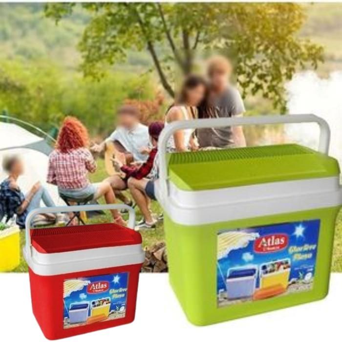 Atlas glacière isotherme 28l avec la poignée pour le barbecue de pêche de voyage (couleur aléatoire)