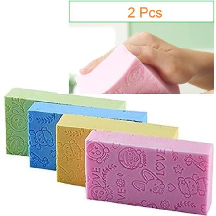 Éponge magique de bain pour éliminer la peau morte, exfoliante, massage corporel(Couleur aléatoire)