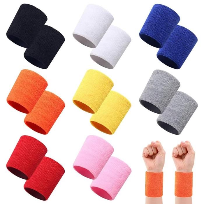 Bracelet de protection unisexe pour le sport, le tennis,le basketball, le sport (Couleur aléatoire)