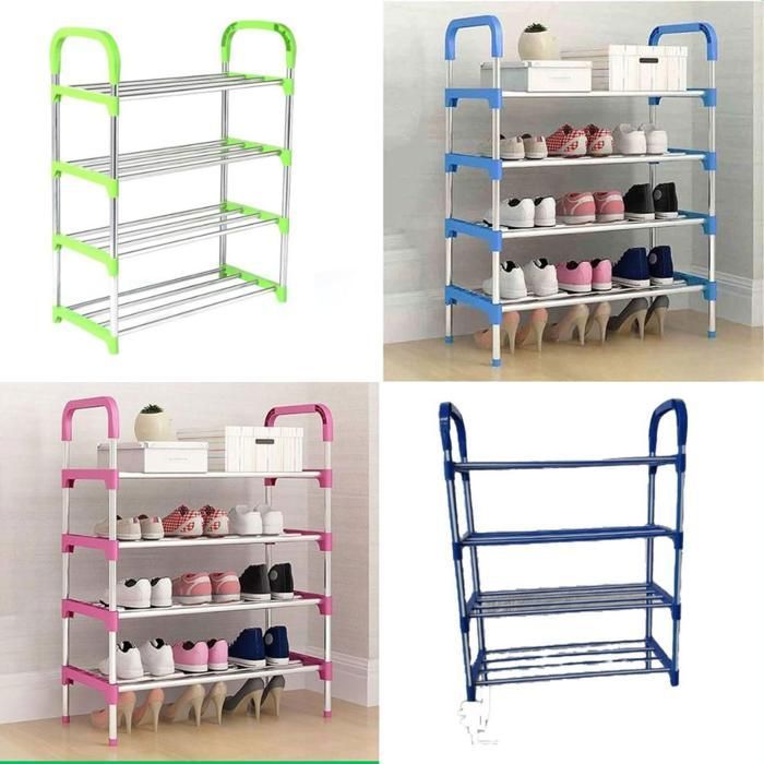 Organiseur de chaussures 5 niveaux porte d'entrée (Couleur aléatoire)