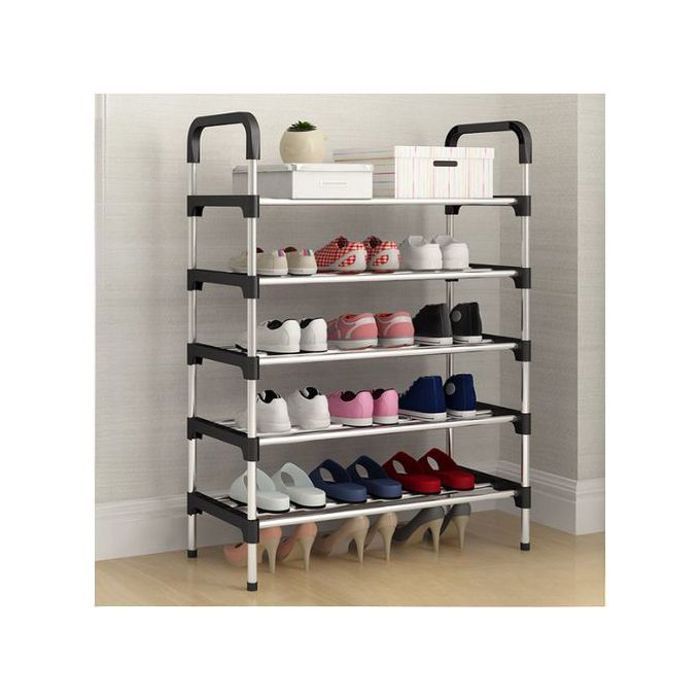 Meuble de rangement pour chaussures à 5 niveaux pour l'entrée
