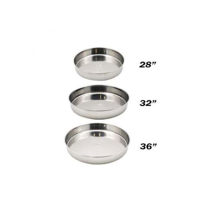 3 casseroles moule ronde à gâteau en acier inoxydable