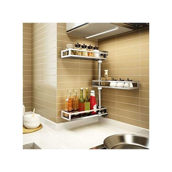 Organisateurs de cuisine et salle de bain en acier inoxydable