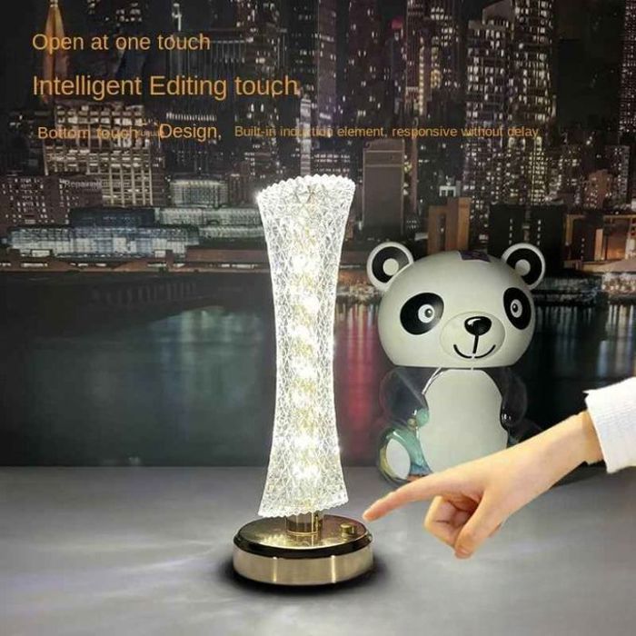 Lampe de lecture tactile rechargeable à trois niveaux