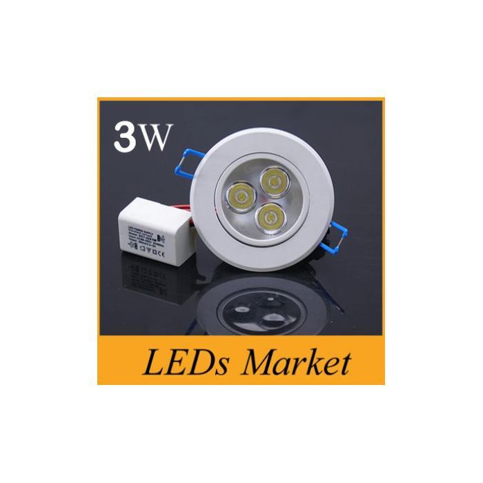 Spot led en aluminium à intensité réglable 60 angles