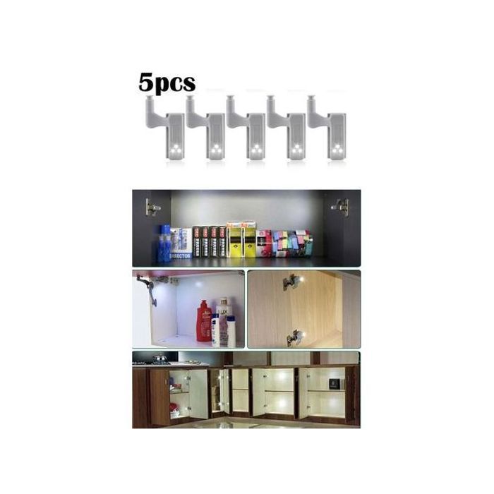 Lumières led à capteur pour charnières de placard