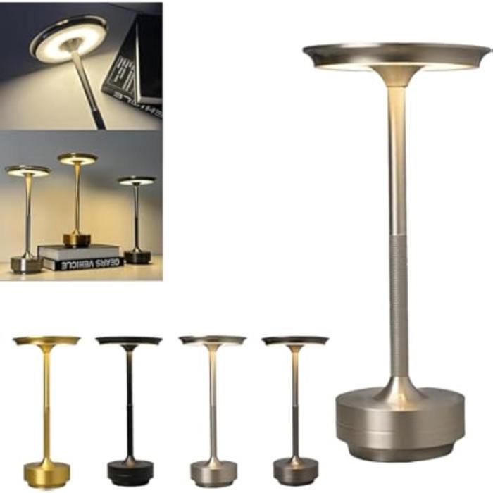 Lampe de table sans fil avec capteur tactile,veilleuse de bureau (couleur aléatoire)
