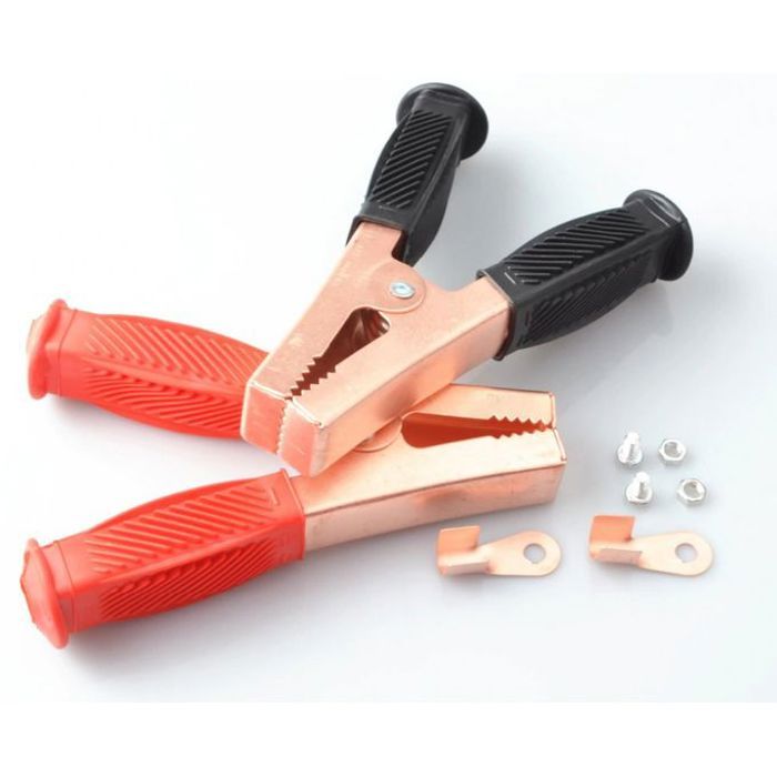 Pinces crocodile en laiton pour batterie de voiture