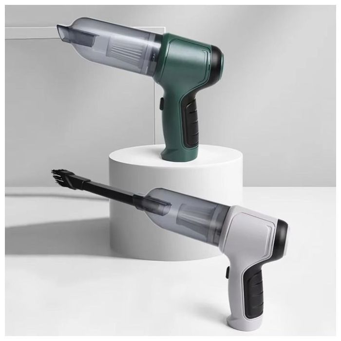 Mini aspirateur de voiture automatique et souffleur d'air sans fil pour voiture, aspirateur trois en un