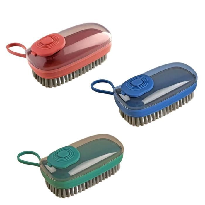 Brosse de nettoyage pour vêtements portable en plastique (Couleur aléatoire)