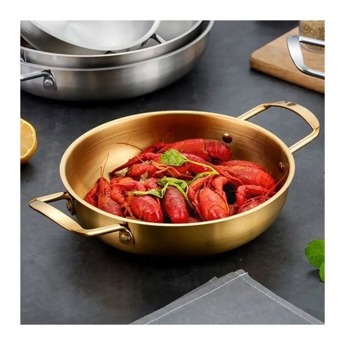 Mini casserole de cuisson en acier inoxydable pour résistante et maison 20cm