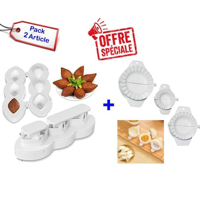 Pack 2 pièces moules a chaussons plastique+ moule à tarte,moule à pain de viande