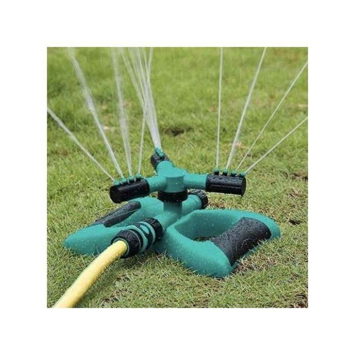 Arroseur de jardin rotatif à 360 °,3 bras,grande surface pour plantes de jardin,arrosage des fleurs