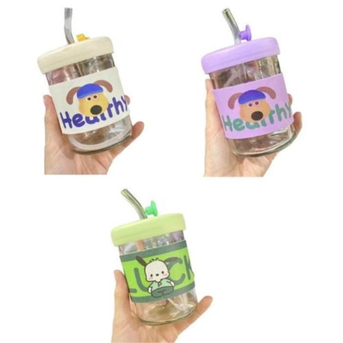 Tasse en verre à dessin animé pour enfants