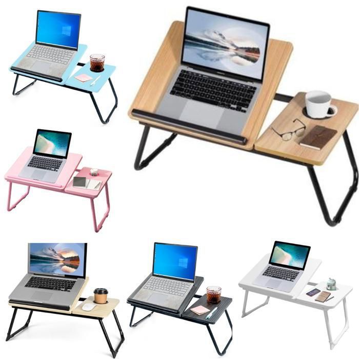 Table de lit multifonction avec porte-boisson (Couleur aléatoire)