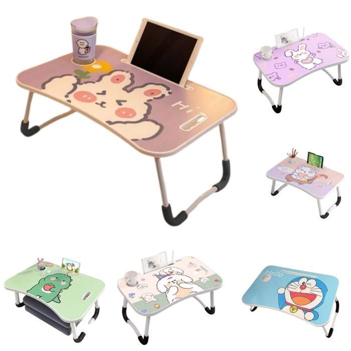 Table pliante d'etude pour ordinateur portable(Couleur et design aléatoire)