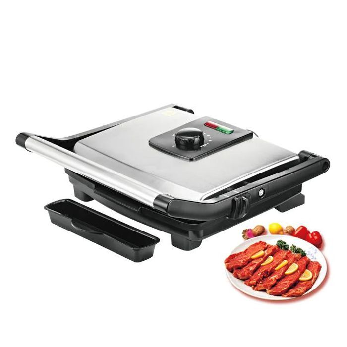 Ress panini grill - appareil à sandwichs et panini & barbecue 2000 w