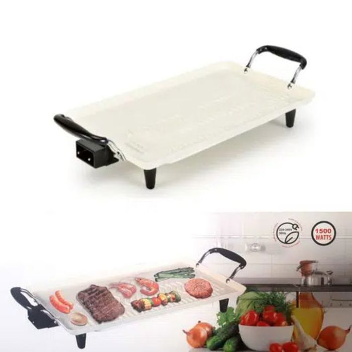 Plancha grille electrique technoswiss anti-adhésive 1500w