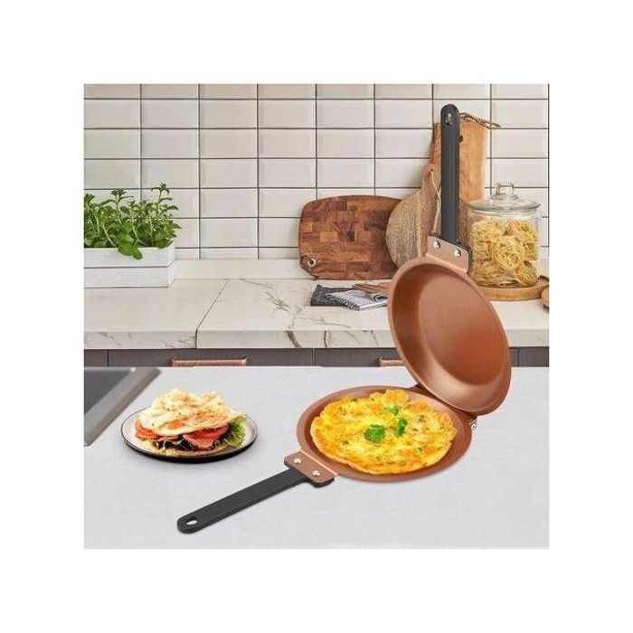 Poêle à crêpes double face antiadhésive