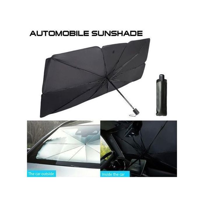 Parapluie pare-brise pliable en titane