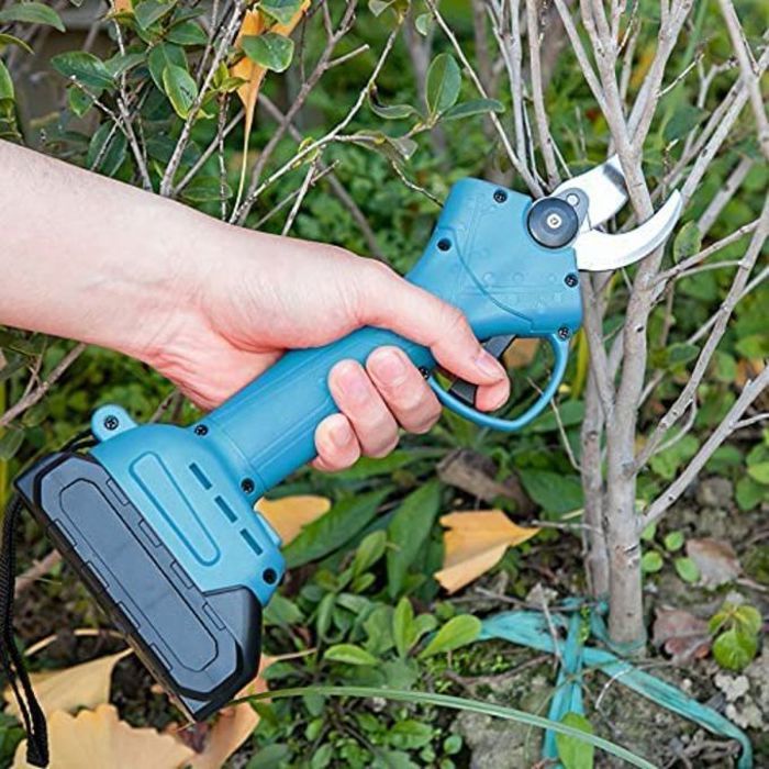 Ciseaux électriques sans fil rechargeable, réglable avec 2 piles au lithium