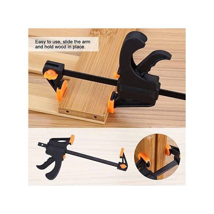 Pince rapide à barre de 4 pouces à une main