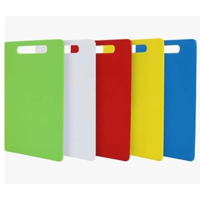 Planche à découper en plastique antibactérienne, outil de cuisine domestique, aliments coupés (Couleur aléatoire)