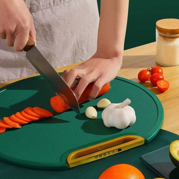 Planche à découper ronde pour fruits et légumes