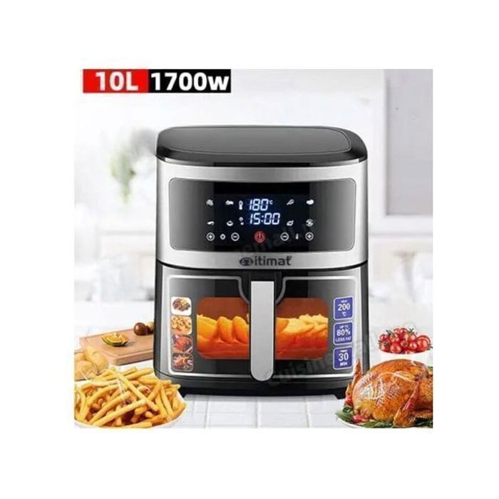 Friteuse à air - Itimat - 10 L - 2200 W - Acier inoxydable - Contrôle tactile